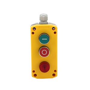 XDL721-JB363P 3 pulsante stazione di controllo pvc scatola pulsante con interruttore luci - Product Image 1