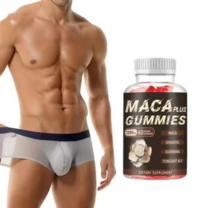 Nam Tăng cường bổ sung cho mở rộng của mông nhân sâm & <span class=keywords><strong>Maca</strong></span> gốc Gummies Vegan thấp-đường - Product Image 1