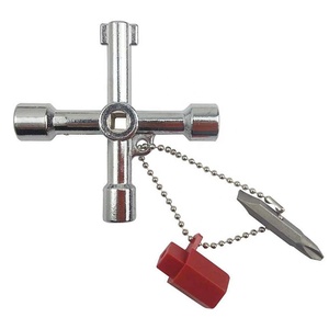 Çok fonksiyonlu 4 In 1 evrensel çapraz anahtarı üçgen anahtar/tren elektrikli asansör kabini vana alaşım üçgen kare - Product Image 1