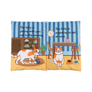 Unisex morbido cuscino libro giocattoli educativi per 2-4 anni per la lettura e l'apprendimento del libro di storie - Product Image 3