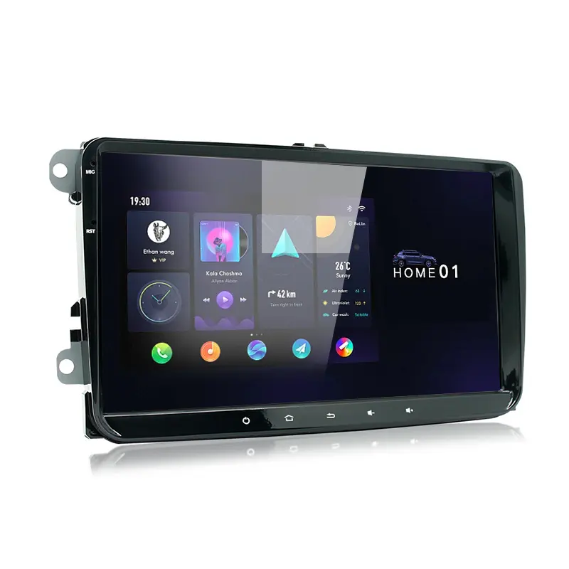 Radio con GPS para coche, reproductor con Android 10, 7, 8 y 9 pulgadas, 2 Din, estéreo, WIFI, BT, FM, RDS, sistema de Audio para coche con pantalla táctil