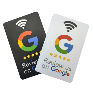 Chip de código QR personalizado NFC Tarjetas de visita para redes sociales Revisión de Google Tap to Card para reseñas de Google Frecuencia de 13,56 MHz a prueba de agua - Product Image 4