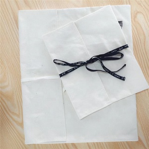 Chuang hua Custom Logo Umschlag form Baumwolle Verpackung Beutel Tasche mit Logo auf dem Baumwoll band Umschlag mit Knopf und Schnur - Product Image 6