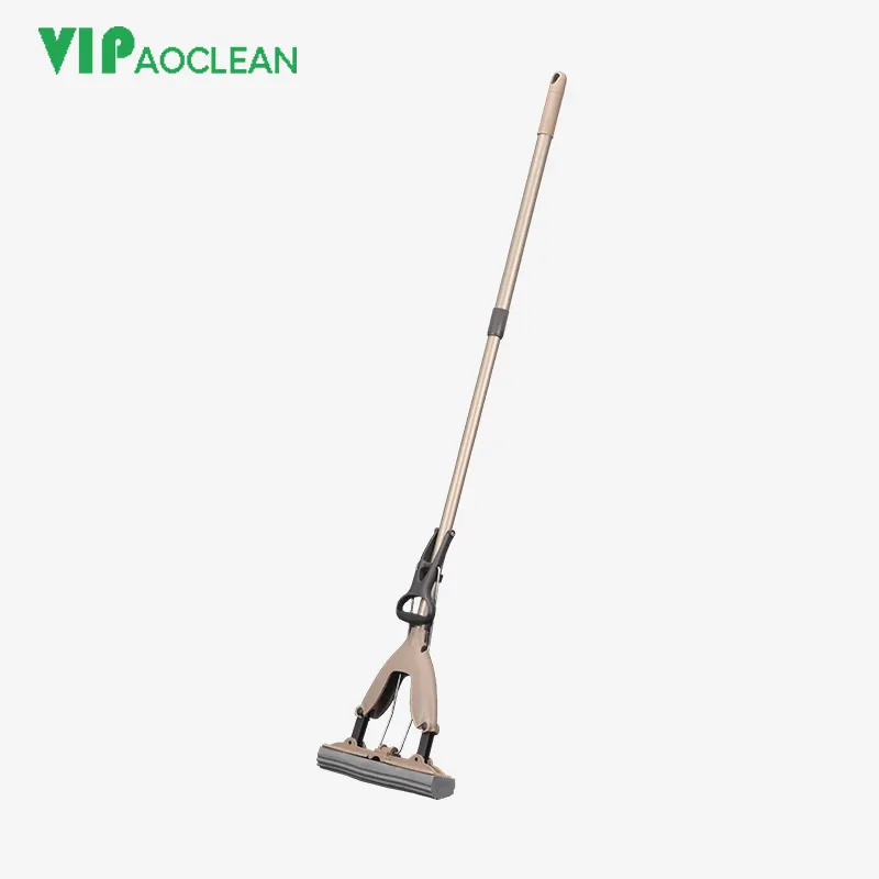 VIPaoclean Cây Lau Sàn Xốp Có Tay Cầm Thu Rút Cây Lau Sàn PVA Lười Tự Làm Sạch Thông Minh Đa Năng