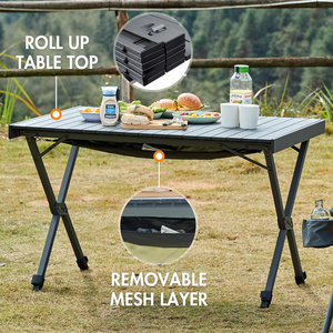 Tùy Chỉnh Có Thể Điều Chỉnh Chiều Cao Có Thể Tháo Rời Hình Chữ Nhật Cuộn Up Nhôm Xách Tay Bãi Biển Cắm Trại Du Lịch Dã Ngoại Gấp Nâng Ngoài Trời Bảng - Product Image 6