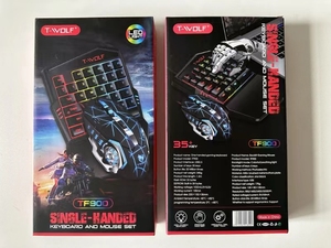 2023新产品TWOLF TF900机械游戏有线单键盘鼠标，带手机吃鸡游戏转换器 - Product Image 2