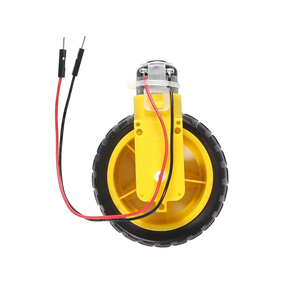 TT Motor Getriebe motor Doppel welle 200 U/min Übersetzungs verhältnis 1:48 Motor mit Reifenrad-Kit für Arduino DIY Smart Car Robot - Product Image 1