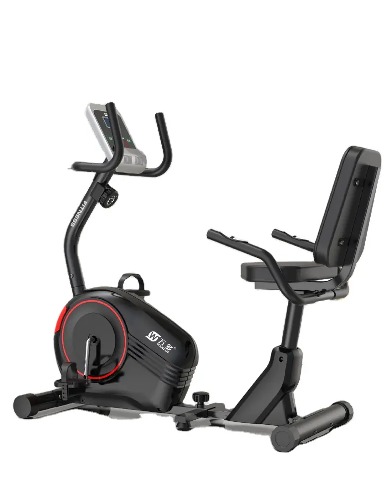 Casa nova do projeto usando a bicicleta do exercício do equipamento da aptidão bicicleta reclbent magnética com a roda 4KG magnética exterior