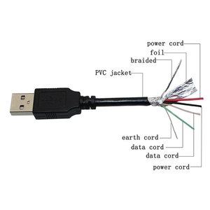 สายชาร์จข้อมูล USB 3A 5Pin มินิ USB 2.0ชนิดตัวผู้สาย mini USB 3A สายชาร์จเร็วถักเปีย - Product Image 6