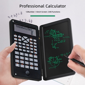 Pantalla grande HD Teclas cómodas 240 Funciones de operación Pantalla LCD de 6 pulgadas Calculadora multifuncional Almohadilla de escritura a mano - Product Image 2