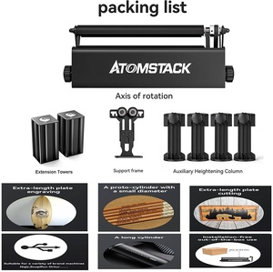 ATOMSTACK批发R3专业铝y轴旋转辊雕刻模块360旋转 - Product Image 5