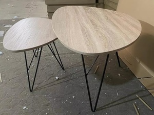 <strong>Multi</strong> <strong>Functional</strong> Mid Century Modern Coffee <strong>Table</strong> for Living Room Small Apartment Home Rustic Oval Coffee <strong>Table</strong> Set - Product Image 5