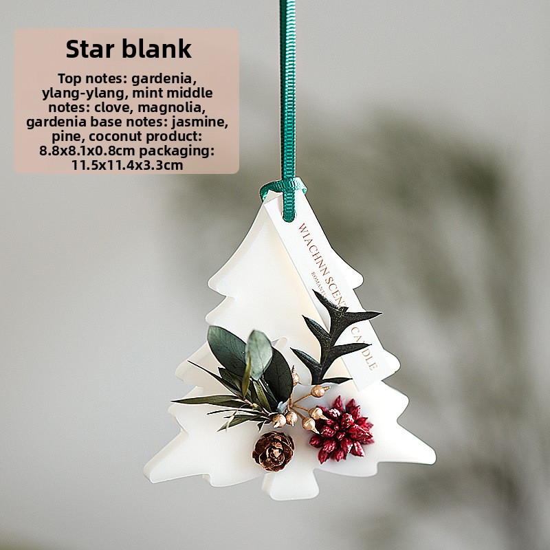 pack individuel-arbre de Noël-étoile blanc