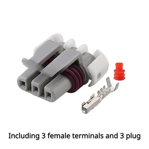 1 Juego de 3 pines 121209946 Delphi hembra impermeable Sensor de manivela enchufe de Cable conector y Terminal de Cable electrónico de automóvil - Product Image 2