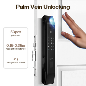 Yüksek güvenlik Anti hırsızlık şifre yüz kimliği kamera Tuya akıllı kilit elektrikli itme çekme parmak izi dijital anahtarsız giriş kapı kilidi - Product Image 2
