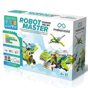 Kök programlama bina kiti Robot Master (standart) 100 in 1 meclisi Robot oyuncaklar robotik kitleri öğretici oyuncaklar