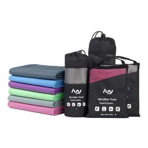 Wuxi ivy טקסטיל ממוחזר אישית פלסטיק סיטונאי toallas דה מיקרופיברה כושר מהיר יבש מגבות ספורט עם רקמה זיעה רקמה