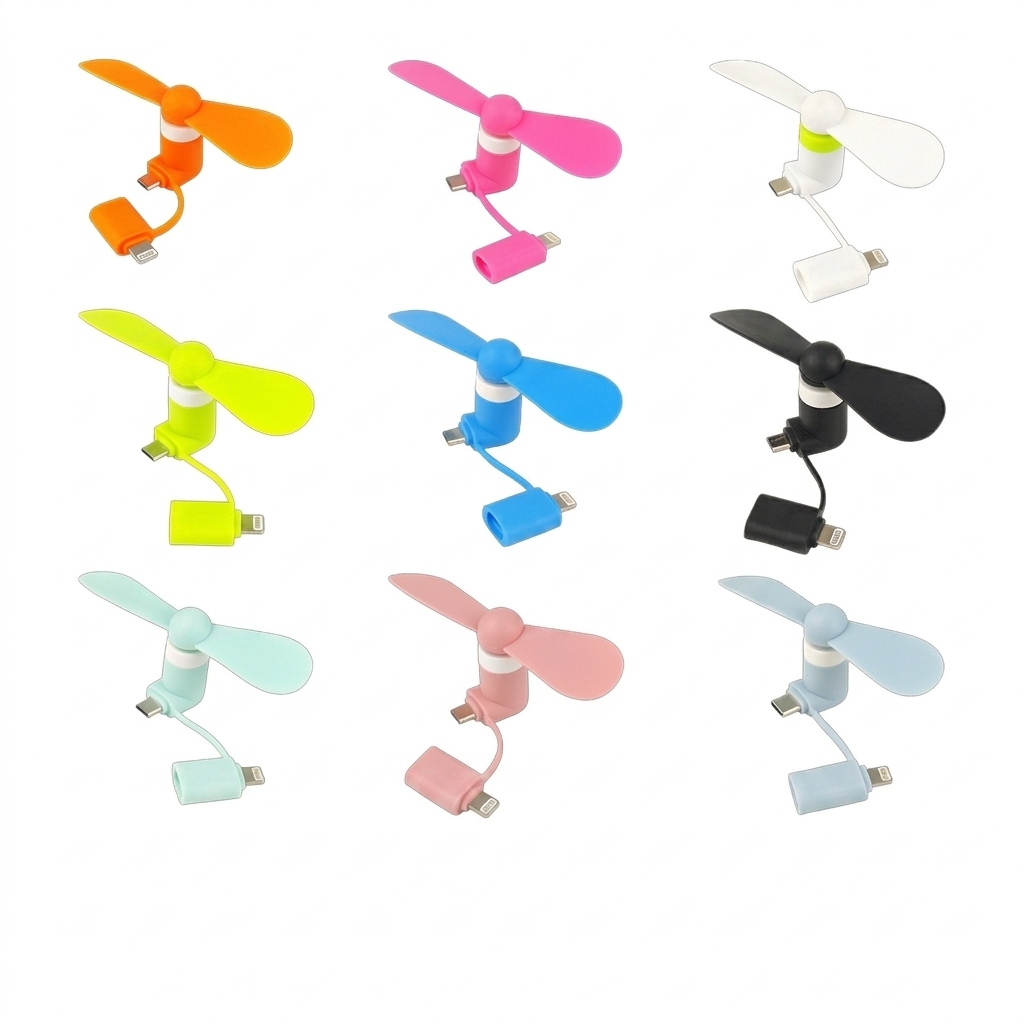 2-in-1 fan-for android v8 and type-c