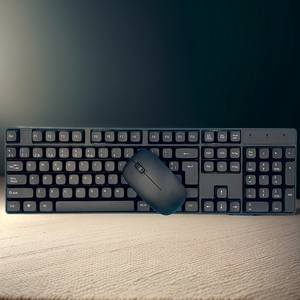 Juego de teclado inalámbrico de negocios y mouse USB a prueba de agua Combo de Mouse y Teclado de 104 teclas Compatible con computadora portátil