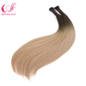 Toptan fiyat bir donör bakire Remy keratin ipuçları çift çizilmiş toplu saç ekleme