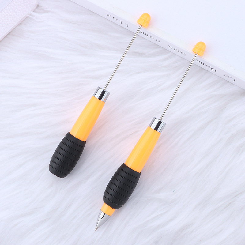 21-macaron orange-black bullet-type ballpoint pen 10mm