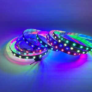 สาย LED 12V 5M IC 16703 RGB 5050 10M 60 ledsable/M นำพิกเซล1 IC 6 LEDs DC24V ยืดหยุ่นหลากสี IP20 - Product Image 5
