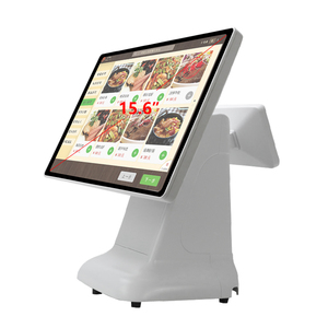 Sistema Pos de pantalla táctil dual de 15,6 pulgadas y 8 pulgadas con Intel Core I5 4th Generation All In One Win-d-ows 10 Pos Device Monitor - Product Image 4
