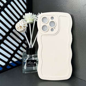 プレーンウェーブボーダーカバーソフト保護携帯電話ケースAppleiPhone用15 13 14 12 11 Mini Promax Xr Xs 7 8 6 Plus - Product Image 2