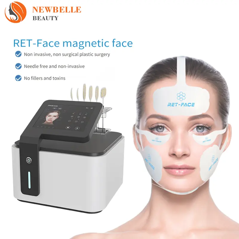 Spa Electric Magnetic Facial eye device Microcurrent Rf Ems Lifting Electric Massage Sculpting Slimming Face Ems face machine