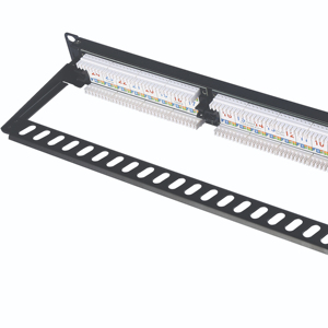 ケーブル管理カラフルなコードラベル付き高数量パッチパネル24ポートCat6 - Product Image 1