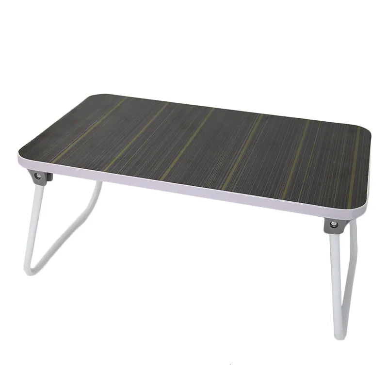 Mesa plegable portátil de madera MDF multifuncional para cama, mesa ajustable para ordenador portátil, venta al por mayor