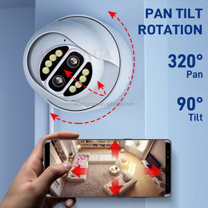 2X yakınlaştırma kamerası 4G 4MP/8MP güvenlik gözetim bağlantı projektör 1080P otomatik izleme Wifi çift Lens ev açık PTZ kamera - Product Image 6