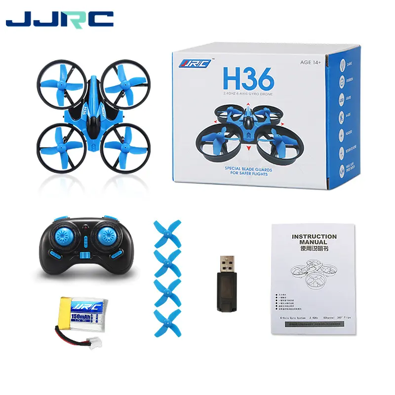 JJRC RC Mini droni intelligenti per evitare gli ostacoli telecomando aereo quattro assi elicottero giocattolo con accessori