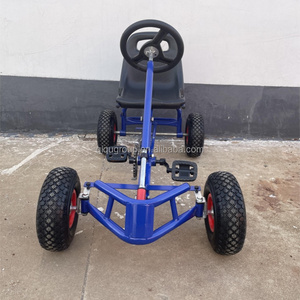 Qiadults üretici kaynağı ile el freni dört tekerlek pedalı bebek yarış yetişkinler için Kart gitmek
