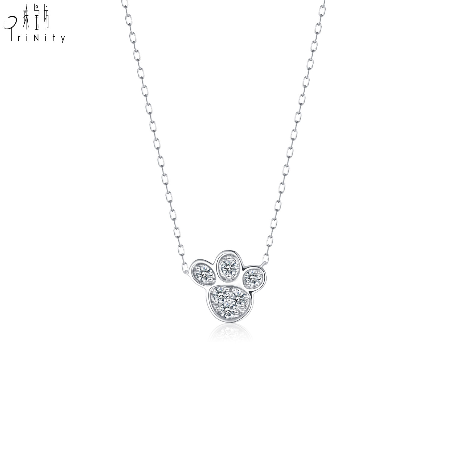 18K White Gold