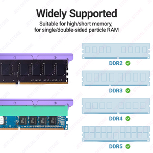 OEM RAM Heatsink with Thermal Pads <strong>DDR2</strong> DDR3 DDR4 DDR5 Memory Cooler Bulk Orders