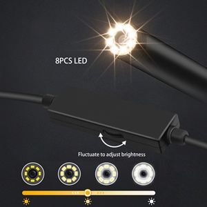 Precio de fábrica 7,0 MM 1080P 60FPS FHD OV2740 120 grados gran angular 8 Uds LED Mini módulo de cámara de endoscopio Industrial para Android - Product Image 4