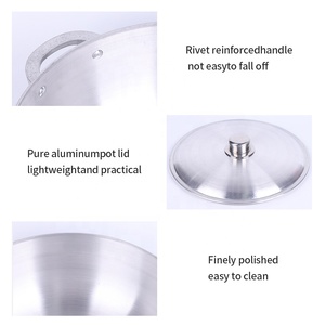 Hot bán 12 miếng nhôm canh nồi đặt đôi dưới đồ dùng nhà bếp nấu ăn nồi Set <span class=keywords><strong>Cookware</strong></span> Set - Product Image 5