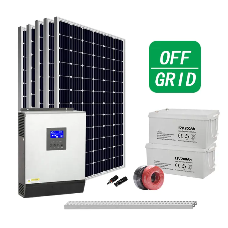 Kapalı ızgara hibrid güneş sistemi 8KW 10KW 12KW 15KW pil depolama güneş kiti ile hibrid invertör Sol Ark
