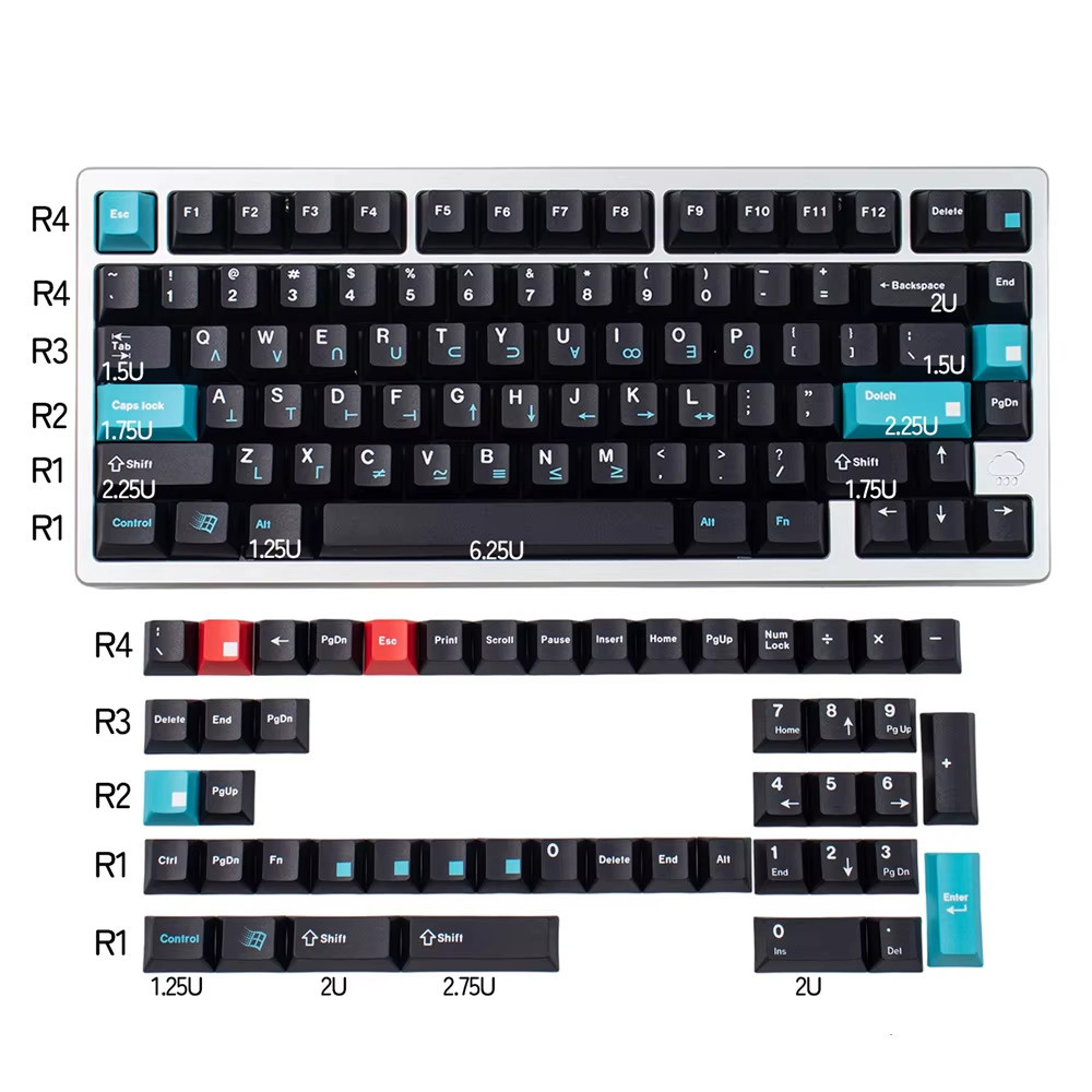 Black-Dolch-129 Keys