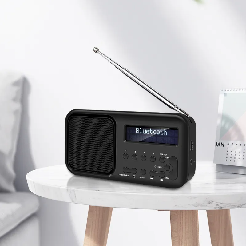 Bolsillo Mini Dab receptor Radio Usb Mp3 Bt Wifi Internetet Fm Radio Digital Dab de emergencia portátil de mano manivela Radio Dab