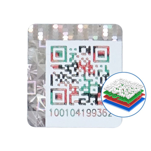 Adesivi personalizzabili con codice QR adesivi unici con Logo in vinile ID adesivi impermeabili con sicurezza Anti-contraffazione per la sicurezza