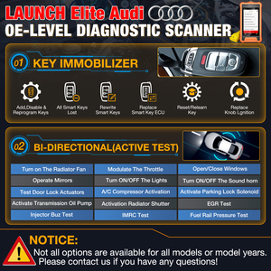 <strong>2025</strong> New Product LAUNCH X431 Elite Car Professional OBDeleven Full Function OBD2 Code Reader Scanner Diagnostic Tools for AUDI - Product Image 3