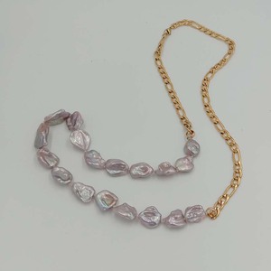 70〜100 <span class=keywords><strong>CM</strong></span> LONG PEARL NECKLACE 100% NATURAL FRESHWATER PEARLバロックシェイプ、ステンレス鋼チェーン