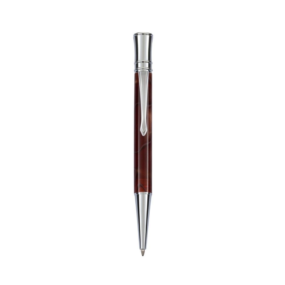 Brown with silver accessories