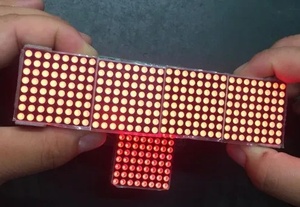 MAX7219 modulo microcontrollore modulo a matrice di punti 4 in un display