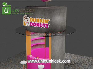 Yeni buluş Kiosk Kiosk tasarım Modern <span class=keywords><strong>Donuts</strong></span> sayaç vitrinin satılık çatı ile perakende aperatif standında - Product Image 4