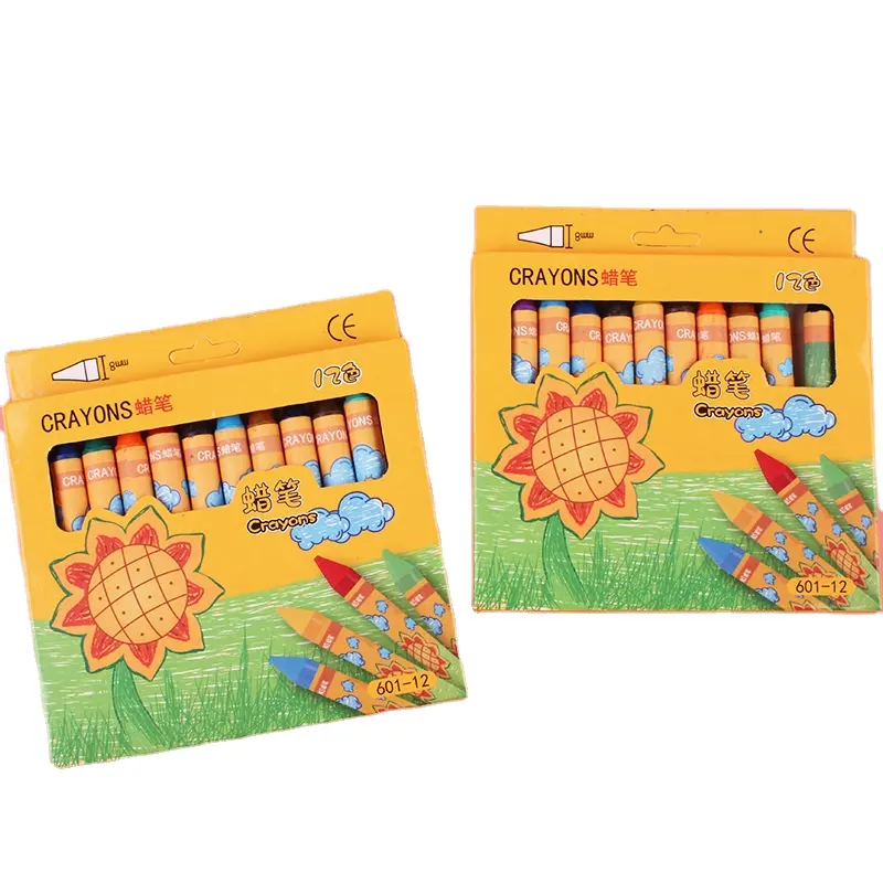 Set Pensil Warna Lukis Seni Anak-anak, Kapur Pastel Sutra Warna Cerah Tidak Beracun Dapat Dicuci Kotak Krayon Kit Cat Warna Air