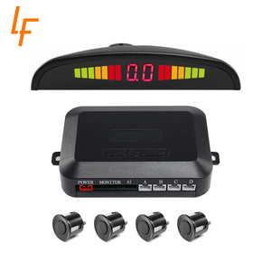 Sensor de aparcamiento automático, Kit de Parktronic con pantalla LED, Radar de aparcamiento automático con 4 sensores, sistema de detección de Monitor de marcha atrás - Product Image 1