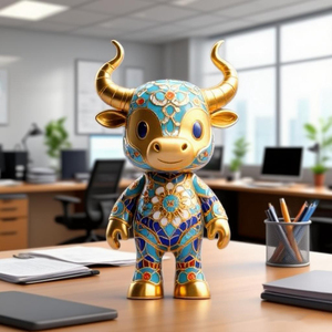 Sáng Tạo văn hóa phi vật thể cloisonne chòm sao trang trí Kim Ngưu - Product Image 5